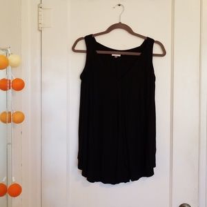 Meadow Rue pleated v-neck tunic